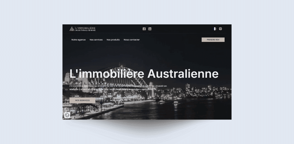 Développement web - Site immobilier - Accueil