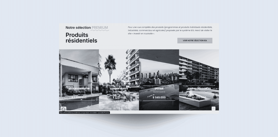 Développement web - Site immobilier - Produits immobiliers